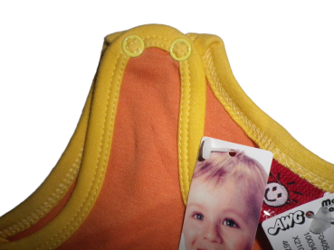 Preview: Little King Strampler Giraffen Orange Gelb Größe 68