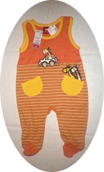 Strampler Giraffen Orange Gelb