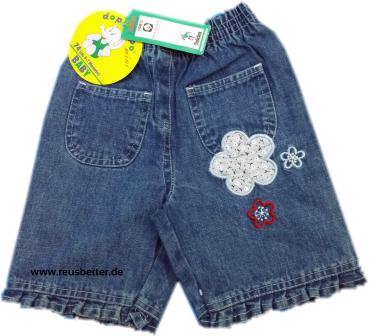 Kleinkinde Mädchen Sommer Jeans Shorts mit Rüschen