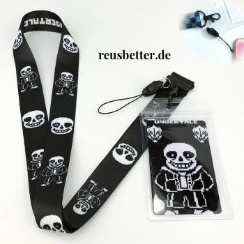 Undertale Schlüsselband | mit Anhänger 3 Teilig |  ID Kartenhalter