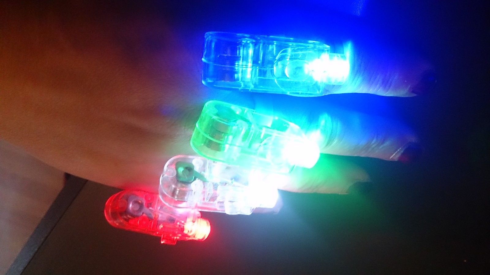 LED Fingerlichter 4er Set