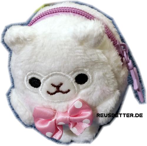 Alpaca Plüsch Kleingeldbörse mit Schlüsselanhänger