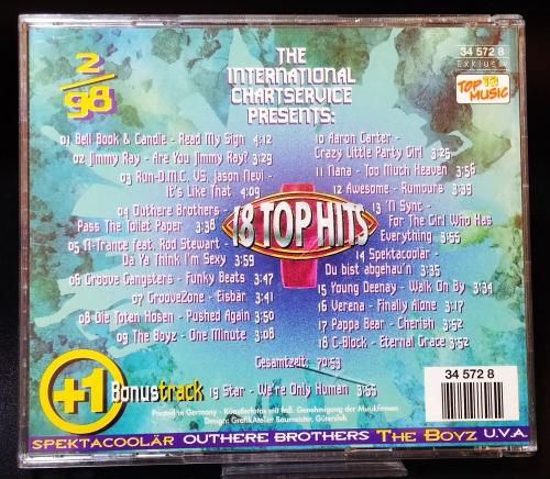 18 TOP HITS  2/98 + Bonustrack ✰The International Chartservice Musik CD ✰ Top 13 Music ✰