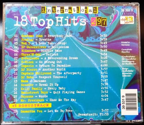 18 TOP HITS  2/97 + Bonustrack ✰The International Chartservice Musik CD ✰ Top 13 Music ✰