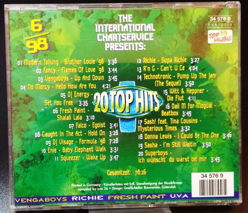 20 TOPHITS  ✰ aus den Internationalen Charts ✰ Top 13 Music ✰ 6/98