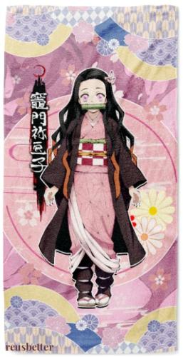 Demon Slayer Badetuch Handtuch mit Motiv Kimetsu no Yaiba  Motiv Auswahl