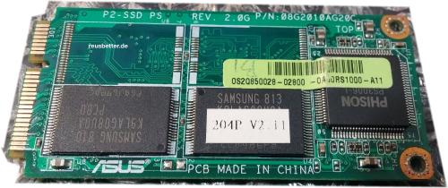 ASUS Netbook / Notebook PCI SDD HDD 16 GB Intern | 16GB204P V2.11 PCI-e Cart | 08G2010AG20C