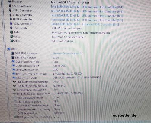 Acer Aspire 3628AWXMi Notebook | Intel P 1.7 GHz | 512 RAM 60 HDD | 14,1 WXGA