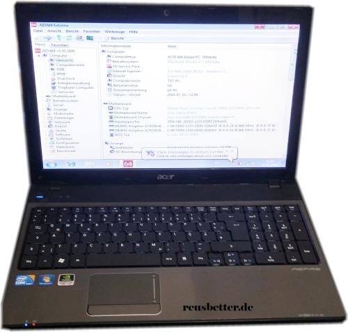 Acer Aspire 5741G-434G50Mnsk Notebook Intel Core i5 4 GB RAM ,15.6 Zoll