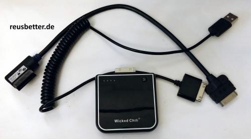 Adapterkabel MIDI iPhone iPod ☛ VW, SKODA, SEAT - 5NO 035 554 B 1213 VVL☛ Set