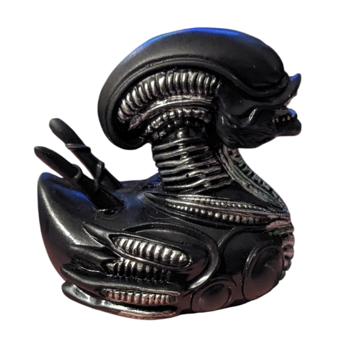 Alien Movie Skulptur Badeente | Dekoration Sammlerente | Deko Entchen