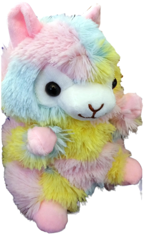 Alpaca Handspieltier Rainbow Plüsch Handpuppe Alpaka