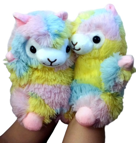 Alpaca Handspieltier Rainbow Plüsch Handpuppe Alpaka