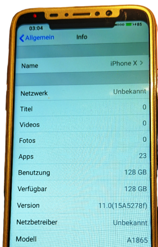 Apple iPhone X Mode. A1865 Sand ios 11 256GB HD Display