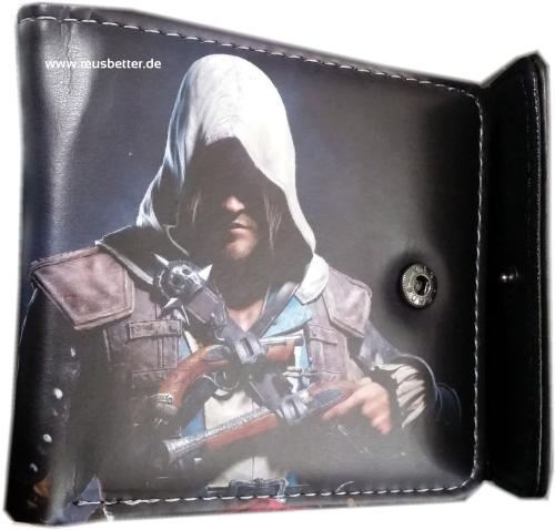 Assassins Creed Portemonnaie Geldbörse  Kartenahlter Kunstleder