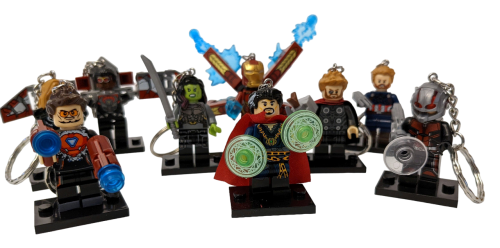 Captain Marvel - Avengers Schlüsselanhänger LOZ Bausteine Set DIY Geschenk