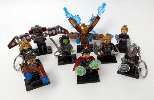 Doctor Strange Taschen - Schlüsselanhänger  LOZ Bausteine Set DIY Geschenk