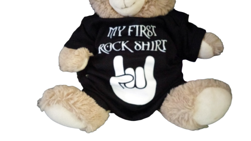 Kinder Body  シ MY First Rock Shirt  シ Schwarz