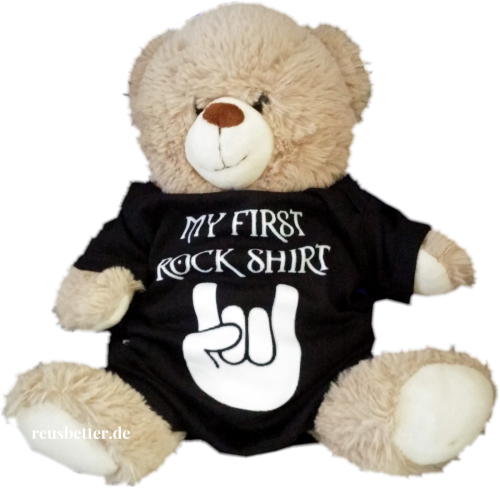 Kinder Body  シ MY First Rock Shirt  シ Schwarz