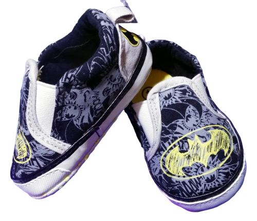 Baby Motiv Lernlaufschuhe | Batman Baby Schuhe Slippers | Comic Styl