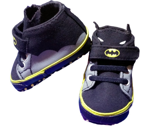 Baby Lernlaufschuhe ✪ Batman Baby Schuhe mit Klettverschluss ✪