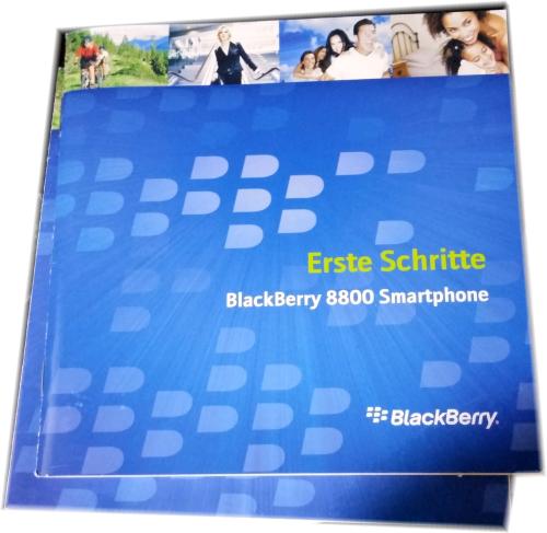BlackBerry 8800 Smartphone Installation CD ☛ Tipps ☛ Erste Schritte ☛ Set