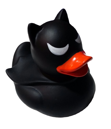 Batman Black Motiv Badeente Quietscheente Sammler Quietscheentchen