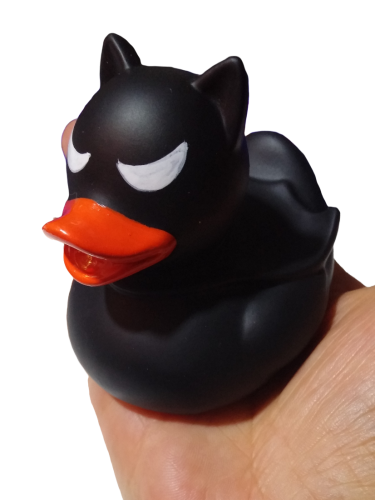 Batman Black Motiv Badeente Quietscheente Sammler Quietscheentchen