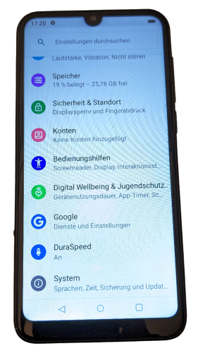 Beafon M6 Smartphone M6 Android 9.0 - 32 GB - 2GHz - WLAN, 4G (LTE) - 6.26 Zoll - Schwarz