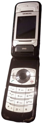 BenQ-Siemens SF65 Onyx Black Klapphandy | 1.3 MP | Display um 180° | Simlock Frei