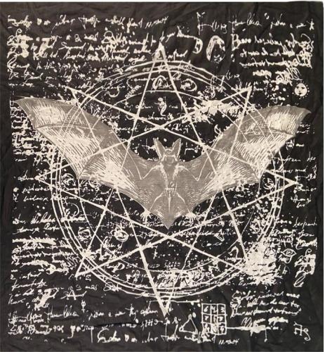 Black Sinner Baumwolltuch Pentagram Fledermaus Bandana