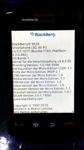 BlackBerry Storm 2 9520 Smartphone WLAN 3G 2GB