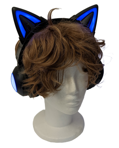 Bluetooth-Kopfhörer, Katzen Ohren LED Wireless Gaming Headset Kopfhörer für Smartphones/Laptop/Tablet