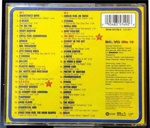 Bravo Hits 18 ✰ 1997 ✰ 2 CD Album ✰ Tic Tac Toe, Anne Clark, DJ BoBo u.a
