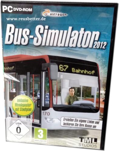 Bus-Simulator 2012 PC Spiel DVD Box