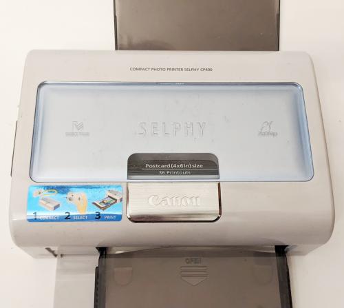 Canon Compact Photo Drucker Selphy CP400 Fotodrucker (Thermosublimation, Format 10x15cm)