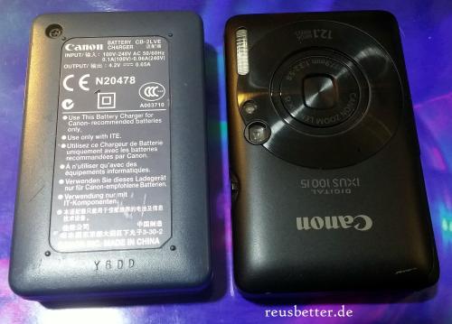 Canon Digital IXUS 100 IS Digitalkamera | 12 Megapixel, 3-fach opt. Zoom, HDMI, SLIM | Black