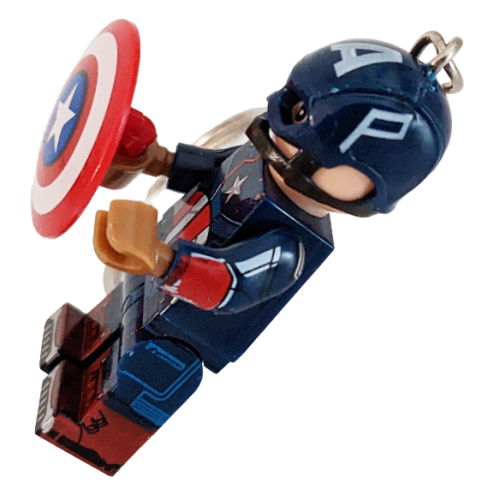 Captain America  LOZ Schlüsselanhänger | Lego Motiv Handy Anhänger | SET