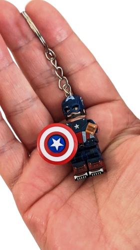 Captain America  LOZ Schlüsselanhänger | Lego Motiv Handy Anhänger | SET