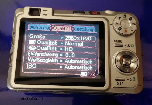 Casio Exilim EX-2750 Digitalkamera | 7.2 MP | 2.5 TFT LCD