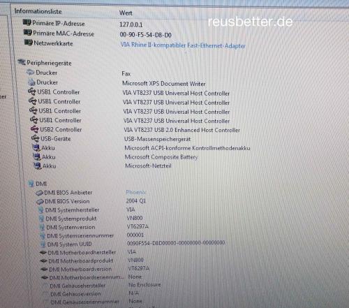 Clevo M665S Notebook Intel Cel.1.6 GHz incl Tasche und Software 15,4 Zoll WXGA