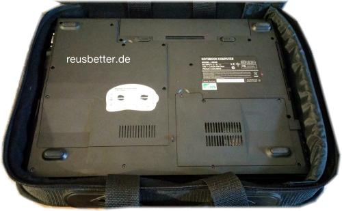 Clevo M665S Notebook Intel Cel.1.6 GHz incl Tasche und Software 15,4 Zoll WXGA