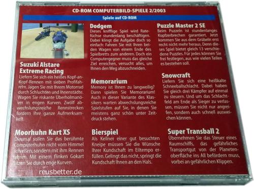 Computer Bild Spiele Ausgabe 2/2003  Suzuki Alstare Extreme Racing  PC CDROM