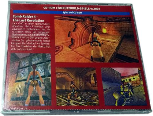 Tomb Raider 4 The Last Revelation Computer Bild Spiele Ausgabe 9/2003 PC CDROM