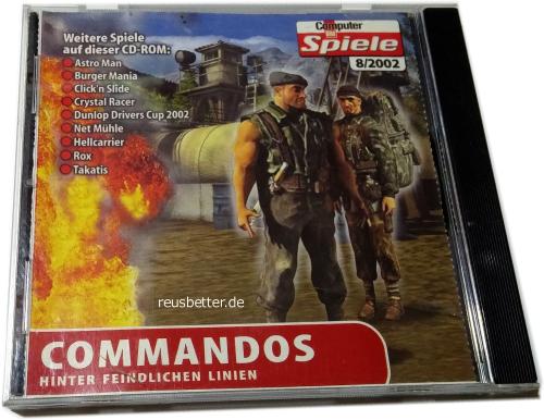 Computer Bild Spiele Ausgabe 8/2002 Commandos Hinter Feindlichen Linien  PC CDROM