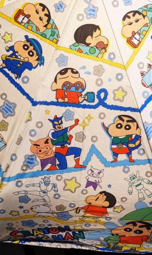 Crayon Shin-Chan Anime Unisex Automatik Regenschirm und UV Sonnenschirm