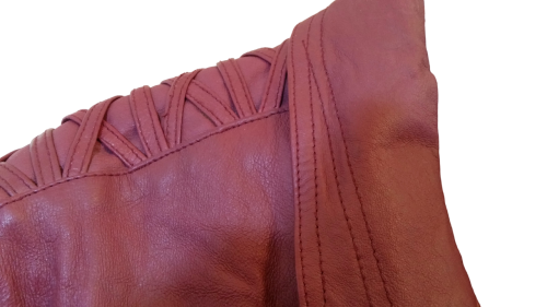 Exclusive Damen Echt Lederjacke Vintage Lederjacke in Rot