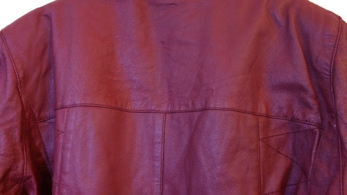 Exclusive Damen Echt Lederjacke Vintage Lederjacke in Rot