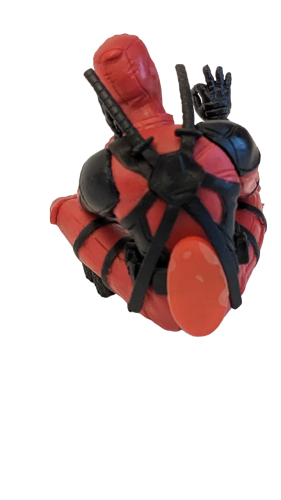 Deadpool Deko Figur Kantensitzer | Desktop -Auto Figur sitzend - mit Box
