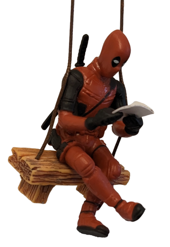 Deadpool 3D Figur mit Schauckel Anhänger Auto-Garten-Fenster Deko